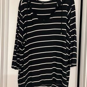 Cyrus Black and White Striped Hoodie